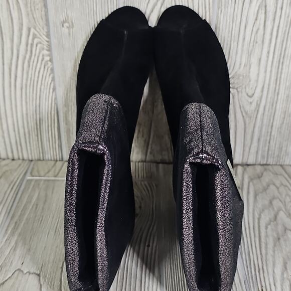Calin Klein Kaiya Open Toe Suede heeled Ankle Boots Womens Size 6.5 - Picture 7 of 12